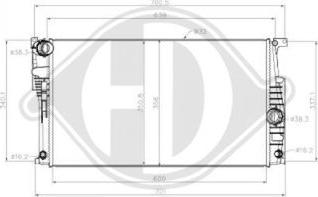 Diederichs DCM1598 - Radiator, mühərrikin soyudulması furqanavto.az