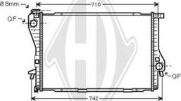 Diederichs DCM1557 - Radiator, mühərrikin soyudulması furqanavto.az