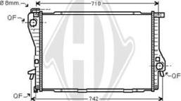 Diederichs DCM1575 - Radiator, mühərrikin soyudulması furqanavto.az