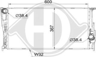 Diederichs DCM1573 - Radiator, mühərrikin soyudulması furqanavto.az