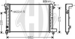 Diederichs DCM1694 - Radiator, mühərrikin soyudulması furqanavto.az