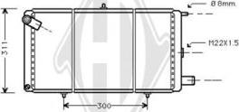 Diederichs DCM1646 - Radiator, mühərrikin soyudulması furqanavto.az