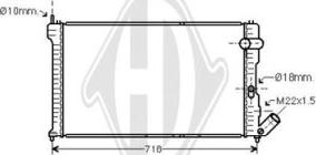 Diederichs DCM1663 - Radiator, mühərrikin soyudulması furqanavto.az