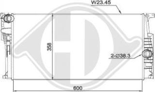 Diederichs DCM1604 - Radiator, mühərrikin soyudulması www.furqanavto.az