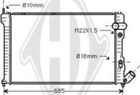 Diederichs DCM1670 - Radiator, mühərrikin soyudulması furqanavto.az