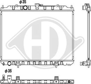 Diederichs DCM1838 - Radiator, mühərrikin soyudulması furqanavto.az
