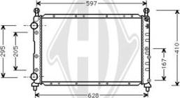 Diederichs DCM1348 - Radiator, mühərrikin soyudulması furqanavto.az