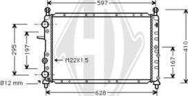 Diederichs DCM1343 - Radiator, mühərrikin soyudulması furqanavto.az