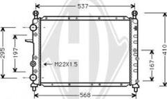 Diederichs DCM1342 - Radiator, mühərrikin soyudulması furqanavto.az