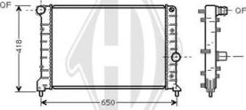 Diederichs DCM1354 - Radiator, mühərrikin soyudulması furqanavto.az