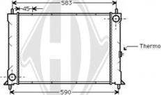 Diederichs DCM1381 - Radiator, mühərrikin soyudulması furqanavto.az