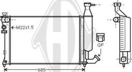 Diederichs DCM1704 - Radiator, mühərrikin soyudulması furqanavto.az