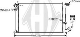 Diederichs DCM1705 - Radiator, mühərrikin soyudulması furqanavto.az