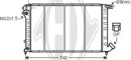 Diederichs DCM1703 - Radiator, mühərrikin soyudulması furqanavto.az