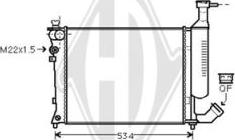 Diederichs DCM1718 - Radiator, mühərrikin soyudulması furqanavto.az