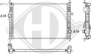 Diederichs DCM3940 - Radiator, mühərrikin soyudulması furqanavto.az