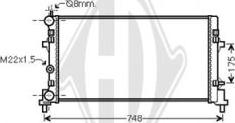 Diederichs DCM3913 - Radiator, mühərrikin soyudulması furqanavto.az