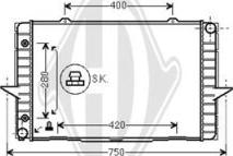 Diederichs DCM3498 - Radiator, mühərrikin soyudulması furqanavto.az