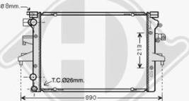 Diederichs DCM3449 - Radiator, mühərrikin soyudulması furqanavto.az