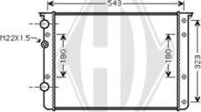 Diederichs DCM3455 - Radiator, mühərrikin soyudulması furqanavto.az