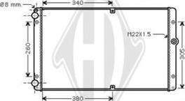 Diederichs DCM3451 - Radiator, mühərrikin soyudulması furqanavto.az