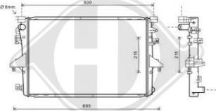 Diederichs DCM3466 - Radiator, mühərrikin soyudulması furqanavto.az