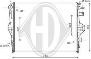 Diederichs DCM3467 - Radiator, mühərrikin soyudulması furqanavto.az