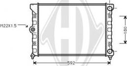 Diederichs DCM3402 - Radiator, mühərrikin soyudulması furqanavto.az