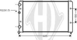 Diederichs DCM3411 - Radiator, mühərrikin soyudulması furqanavto.az