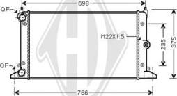 Diederichs DCM3434 - Radiator, mühərrikin soyudulması furqanavto.az