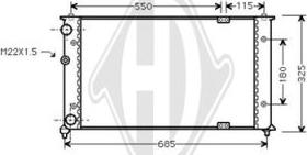 Diederichs DCM3436 - Radiator, mühərrikin soyudulması furqanavto.az