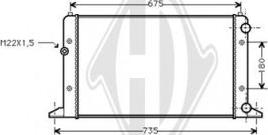 Diederichs DCM3429 - Radiator, mühərrikin soyudulması furqanavto.az