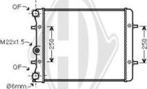 Diederichs DCM3426 - Radiator, mühərrikin soyudulması furqanavto.az