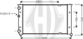 Diederichs DCM3428 - Radiator, mühərrikin soyudulması furqanavto.az