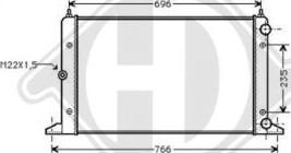 Diederichs DCM3423 - Radiator, mühərrikin soyudulması furqanavto.az