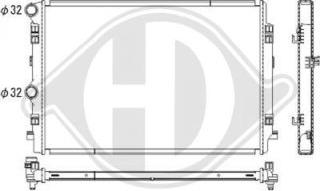 Diederichs DCM3475 - Radiator, mühərrikin soyudulması furqanavto.az