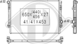 Diederichs DCM3471 - Radiator, mühərrikin soyudulması furqanavto.az