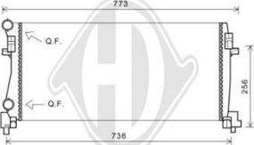 Diederichs DCM3473 - Radiator, mühərrikin soyudulması furqanavto.az