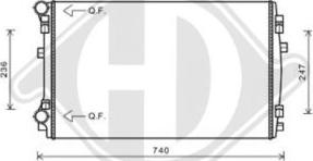 Diederichs DCM3472 - Radiator, mühərrikin soyudulması furqanavto.az