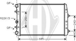 Diederichs DCM3566 - Radiator, mühərrikin soyudulması furqanavto.az