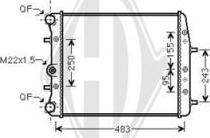 Diederichs DCM3562 - Radiator, mühərrikin soyudulması furqanavto.az