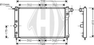 Diederichs DCM3584 - Radiator, mühərrikin soyudulması furqanavto.az