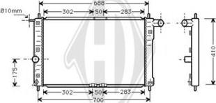 Diederichs DCM3586 - Radiator, mühərrikin soyudulması furqanavto.az