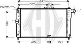 Diederichs DCM3580 - Radiator, mühərrikin soyudulması furqanavto.az