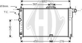 Diederichs DCM3577 - Radiator, mühərrikin soyudulması furqanavto.az