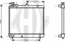 Diederichs DCM3649 - Radiator, mühərrikin soyudulması furqanavto.az