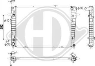 Diederichs DCM3682 - Radiator, mühərrikin soyudulması furqanavto.az