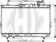 Diederichs DCM3674 - Radiator, mühərrikin soyudulması furqanavto.az