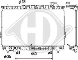 Diederichs DCM3675 - Radiator, mühərrikin soyudulması furqanavto.az