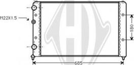 Diederichs DCM3009 - Radiator, mühərrikin soyudulması furqanavto.az